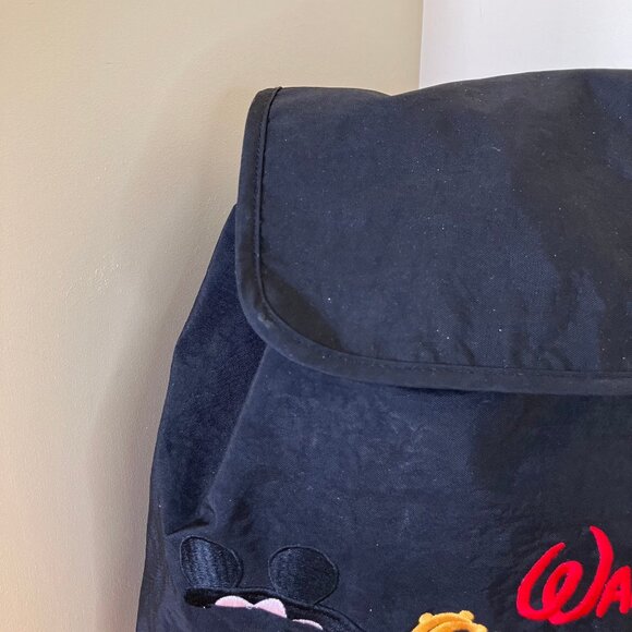 Walt Disney World Embroidered Logo Nylon Backpack with Drawstring - Picture 2 of 15